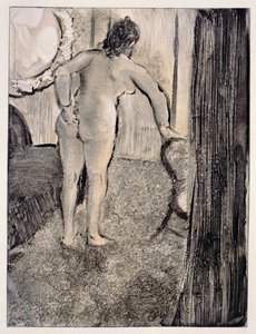 Ilustrace z „La Maison Tellier“ od Guye de Maupassanta (1850-93) vyrytý Maurice Potinem, 1933